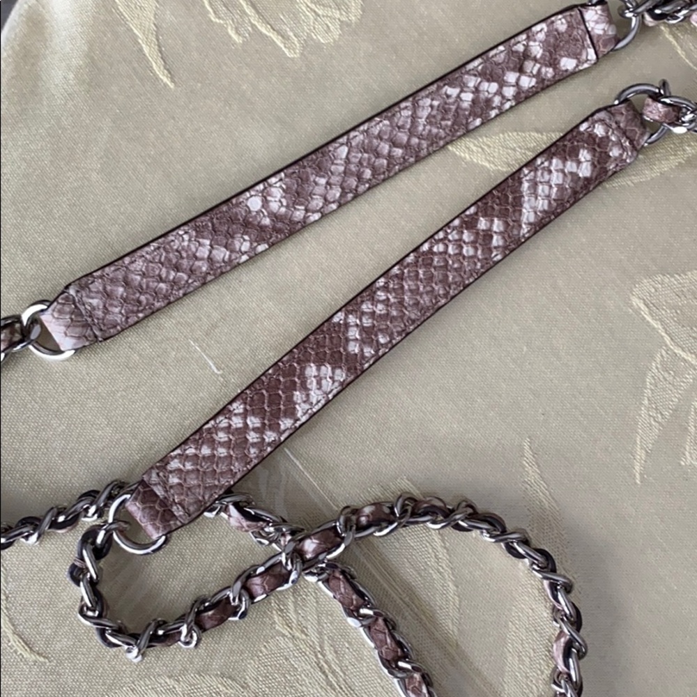 Mk Pocket Book Python Snake Brown Beige - image 6